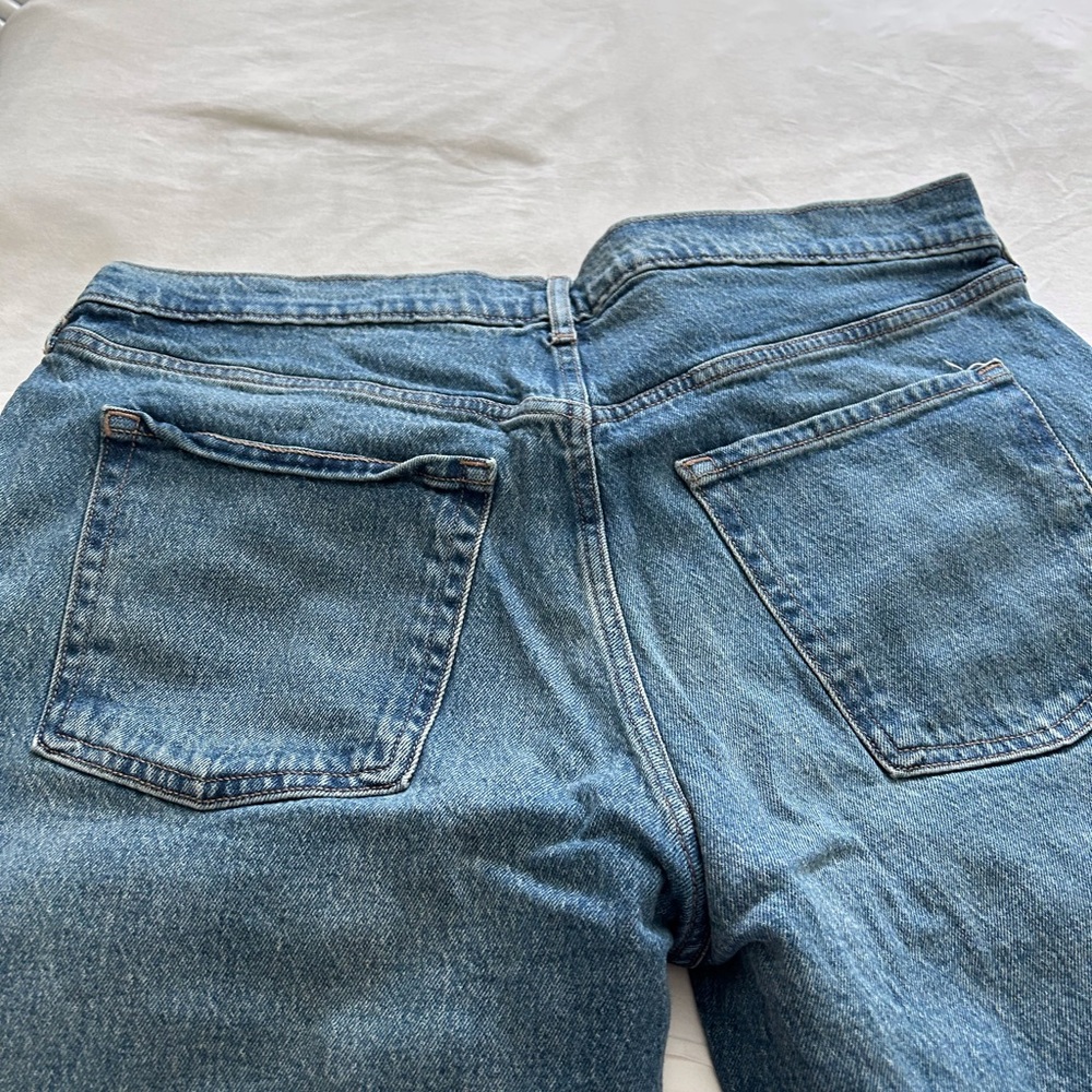 Old Navy Women’s Mid-Rise Slouchy Straight Size 14 Petite - Picture 5 of 10